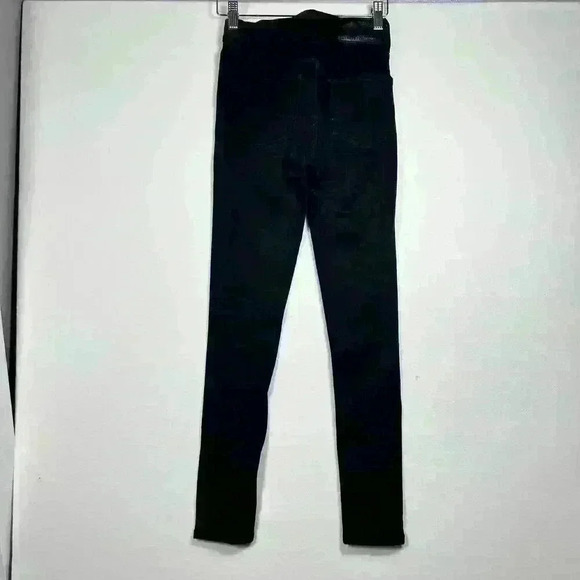 ARITZIA Lace Up Black Nico Mid Rise Skinny Crop Jeans Jeggings  Women 24 - Picture 10 of 10